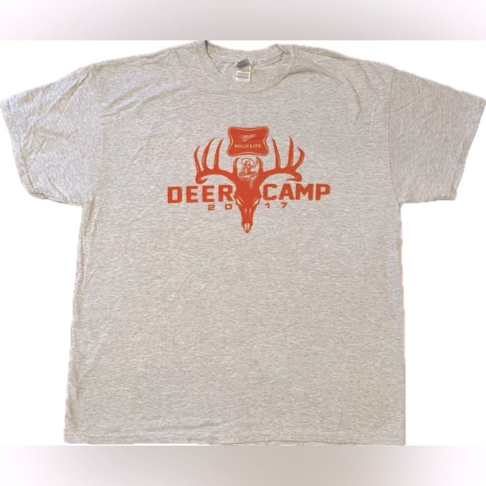 Miller High Life Deer Camp short sleeve t-shirt. Size XL Excellent condition.
